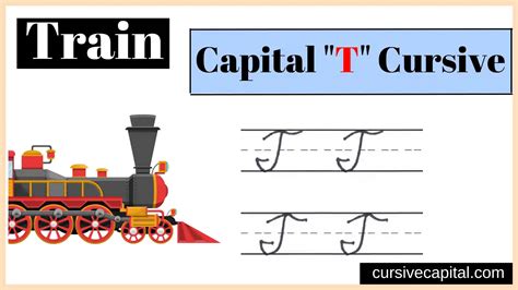 how to write capital T in cursive