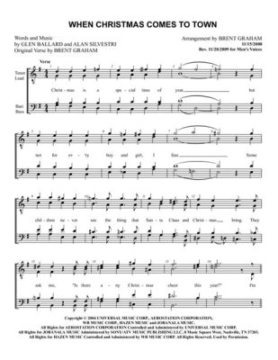 When Christmas Comes to Town Sheet Music: A Festive Journey Through Melodies